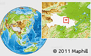 Physical Location Map of Anlu, highlighted parent region