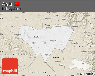 Classic Style Map of Anlu