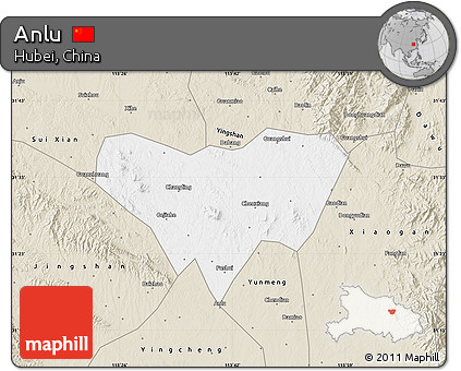 Classic Style Map of Anlu