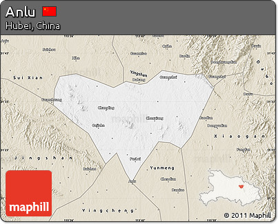 Classic Style Map of Anlu