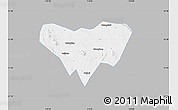 Gray Map of Anlu, single color outside