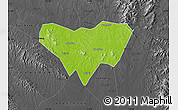 Physical Map of Anlu, darken, desaturated
