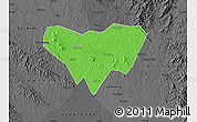 Political Map of Anlu, darken, desaturated