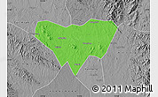 Political Map of Anlu, desaturated