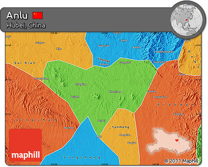 Political Map of Anlu