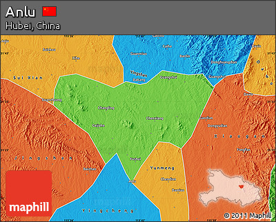 Political Map of Anlu