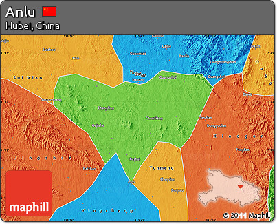 Political Map of Anlu