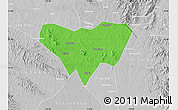 Political Map of Anlu, lighten, desaturated