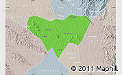 Political Map of Anlu, lighten, semi-desaturated