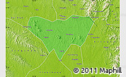 Political Map of Anlu, physical outside