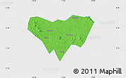 Political Map of Anlu, single color outside