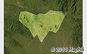 Satellite Map of Anlu, darken