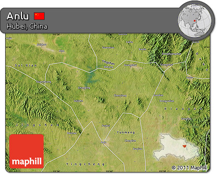 Satellite Map of Anlu