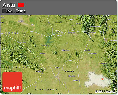 Satellite Map of Anlu