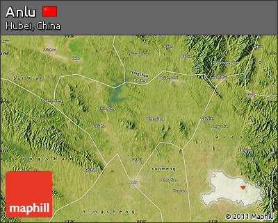 Satellite Map of Anlu