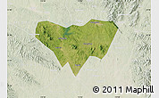 Satellite Map of Anlu, lighten