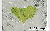 Satellite Map of Anlu, lighten, semi-desaturated