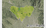Satellite Map of Anlu, semi-desaturated
