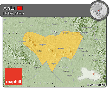Savanna Style Map of Anlu