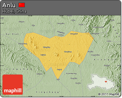 Savanna Style Map of Anlu
