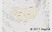 Shaded Relief Map of Anlu, lighten, semi-desaturated