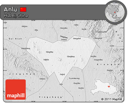 Silver Style Map of Anlu