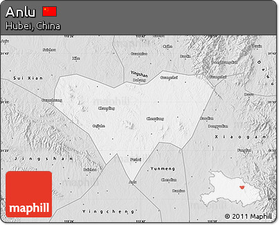 Silver Style Map of Anlu