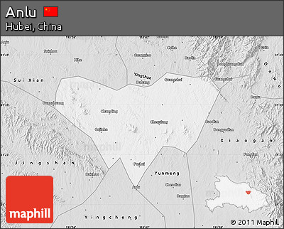 Silver Style Map of Anlu