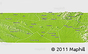 Physical Panoramic Map of Anlu