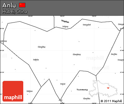 Blank Simple Map of Anlu