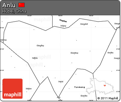 Blank Simple Map of Anlu