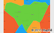 Political Simple Map of Anlu