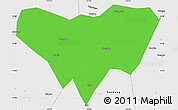 Political Simple Map of Anlu, single color outside, borders and labels