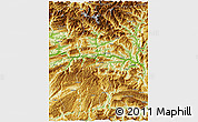 Physical 3D Map of Badong