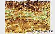 Physical Panoramic Map of Badong