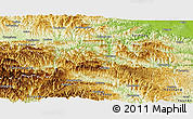 Physical Panoramic Map of Baokang
