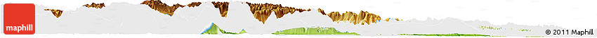 Physical Horizon Map of Changyang, single color outside
