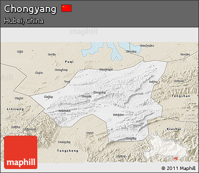 Classic Style 3D Map of Chongyang