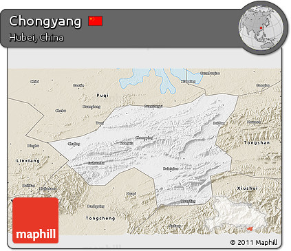 Classic Style 3D Map of Chongyang