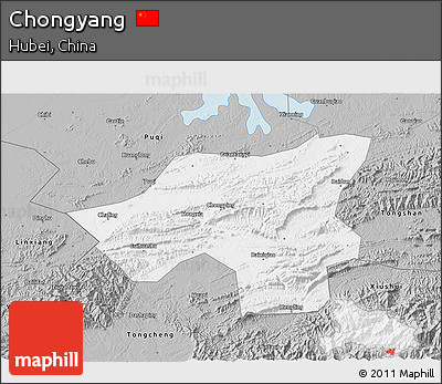 Gray 3D Map of Chongyang