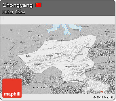 Gray 3D Map of Chongyang