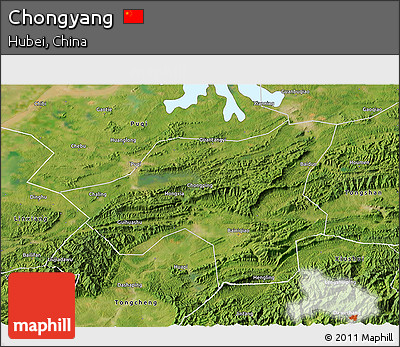 Satellite 3D Map of Chongyang