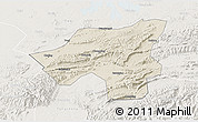 Shaded Relief 3D Map of Chongyang, lighten