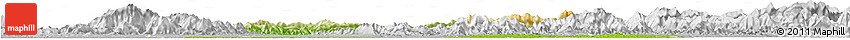 Physical Horizon Map of Chongyang, lighten, desaturated