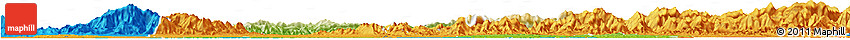 Physical Horizon Map of Chongyang, political outside