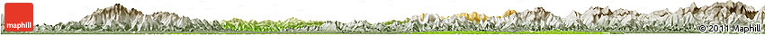 Physical Horizon Map of Chongyang, semi-desaturated