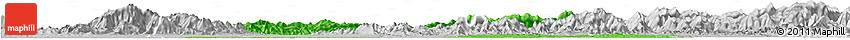 Political Horizon Map of Chongyang, lighten, desaturated