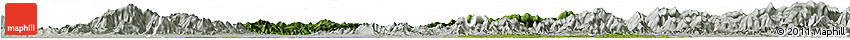 Satellite Horizon Map of Chongyang, lighten, semi-desaturated