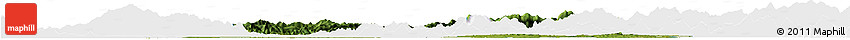 Satellite Horizon Map of Chongyang, single color outside