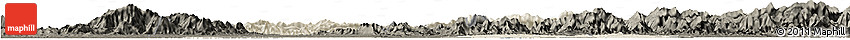 Shaded Relief Horizon Map of Chongyang, darken